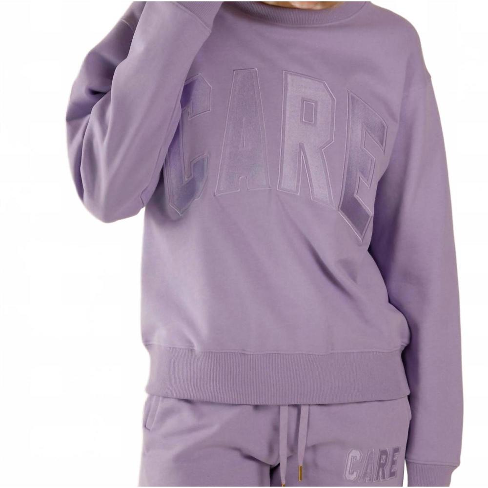 NEW CARE TUCKER 90’s baggy care crewneck sweatshirt in lilac